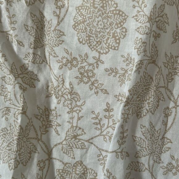 Eddie Bauer Cream Long Sleeve Buttoned Pull-Over 100% Cotton Size S - Picture 3 of 10